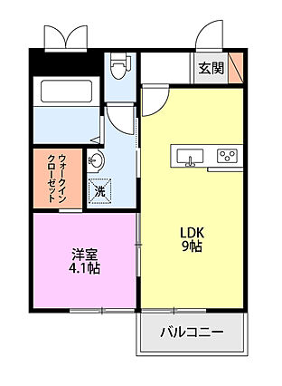 メモワール万代_間取り_0