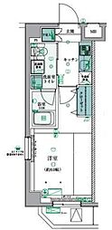 LIVCITY西早稲田 1Kの間取図画像
