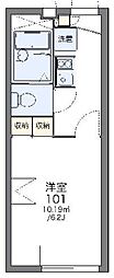 レオパレスラーク 1Kの間取図画像