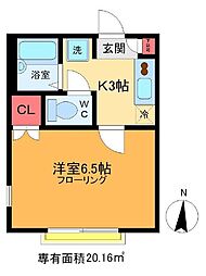 間取図画像 1K