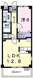 サニーキャンプ東雲2 1LDKの間取図画像