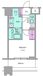 NL武蔵小杉レジデンス 1Kの間取図画像
