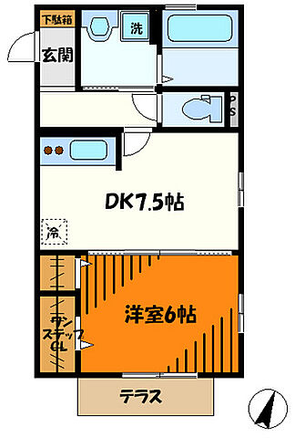 ホームズ でお部屋探し 東急東横線 武蔵小杉駅 バス18分 能満寺下車 徒歩5分 1dk 賃料7 65万円 1階 38 03 賃貸アパート住宅情報 物件番号 取扱い不動産会社 株式会社タウンハウジング 鷺沼店