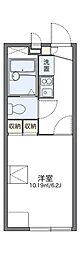 レオパレスピュア 1Kの間取図画像