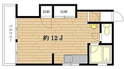野崎ビル 1DKの間取図画像
