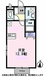 ウィル千代田 ワンルームの間取図画像