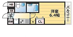 JR東海道・山陽本線 神戸駅 徒歩7分の賃貸マンション 12階1Kの間取り