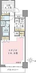 Brilliaist東雲キャナルコート 1Kの間取図画像