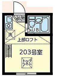 アルデア イシワタ ワンルームの間取図画像