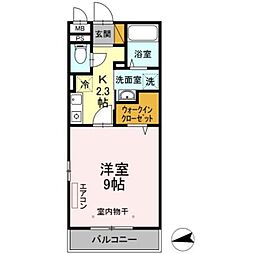 サンハイツ 1Kの間取図画像