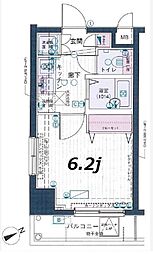 ベルファース渋谷 1Kの間取図画像