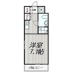 N-Firstエバラ 1Kの間取図画像