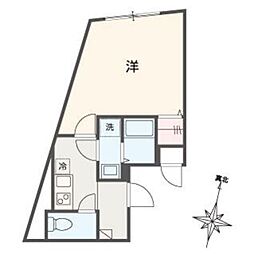 世田谷区松原3丁目マンション 1Kの間取図画像