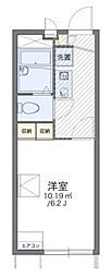 レオパレスラエスペランサ 1Kの間取図画像