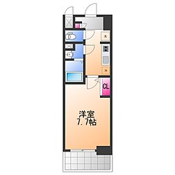 堺市西区鳳東町4丁マンション 1Kの間取図画像