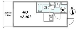 trias416 1DKの間取図画像