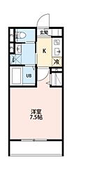 La Luce 薬円台(ラ ルーチェ ヤクエンダイ) 1Kの間取図画像