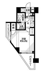 プレール・ドゥーク板橋区役所前 1Kの間取図画像
