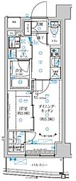RELUXIA北赤羽 1DKの間取図画像