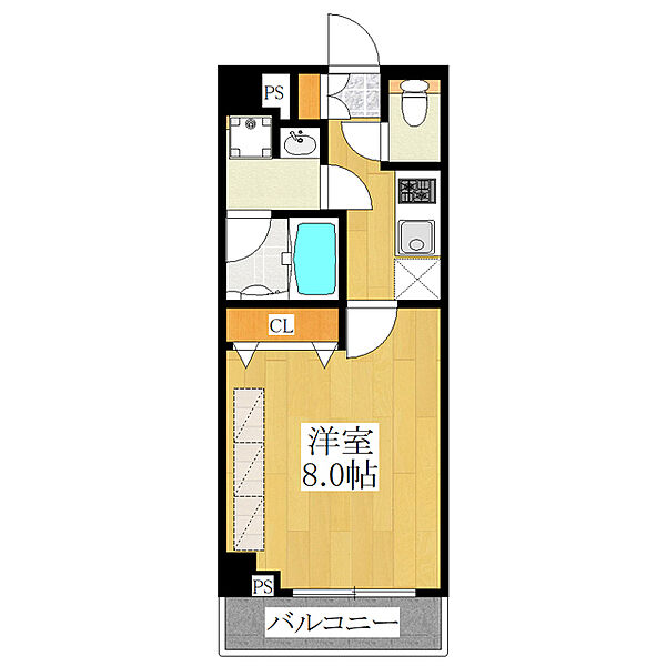 フュージョナル王子ＲＩＣＯＴＴ 505｜東京都北区栄町(賃貸マンション1K・5階・25.59㎡)の写真 その2