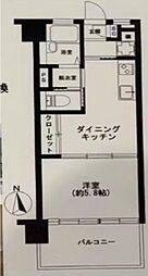コーポ小石川 1DKの間取図画像