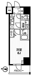 ジェーヴィア両国4スカイガーデン 1Kの間取図画像