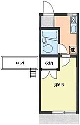 メゾン・ド・エリー 1Kの間取図画像