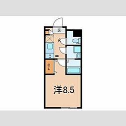 Ｒｅｓｉｄｅｎｃｅヴィヴィエ文京 4階1Kの間取り