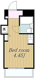 コンフォート長津田 ワンルームの間取図画像