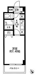 フォートラス板橋本町 1Kの間取図画像