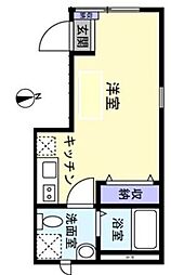 メゾン・グランエトワール ワンルームの間取図画像