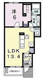 マハナファレ 1LDKの間取図画像