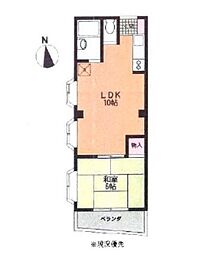 ミロード3 ワンルームの間取図画像