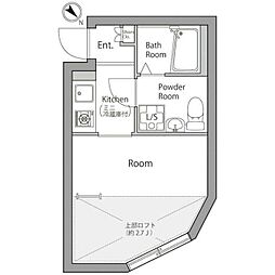 fortissimoart西六郷 1Kの間取図画像