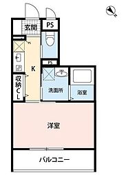 Priminous 1Kの間取図画像