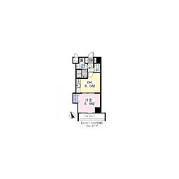 ベルコート 1DKの間取図画像