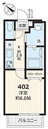 ソラーナ 1Kの間取図画像