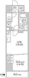 ルミーク錦糸町 1LDKの間取図画像
