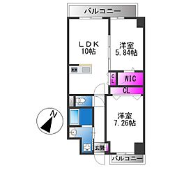 FREEDOM residence堺寺地町 2LDKの間取図画像