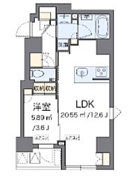 LOVIE銀座東 1LDKの間取図画像