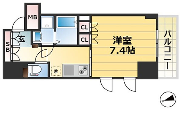 プラネソシエ神戸元町 ｜兵庫県神戸市中央区栄町通４丁目(賃貸マンション1K・10階・28.46㎡)の写真 その2