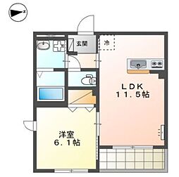 鶴見区下末吉新築マンション(仮 1LDKの間取図画像