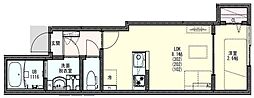 KLEIS馬橋3 1DKの間取図画像
