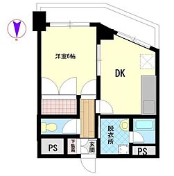 ザ・グラン四街道 1DKの間取図画像