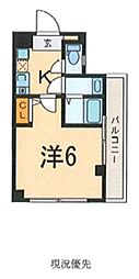 フィオーレ三軒茶屋 1Kの間取図画像