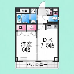 TSCaSaSecondo 1LDKの間取図画像
