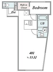 trias270 1LDKの間取図画像
