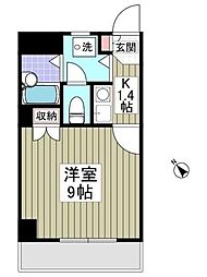 リブレス春日部 1Kの間取図画像