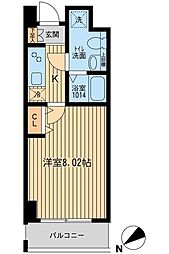 HF葛西レジデンス 1Kの間取図画像