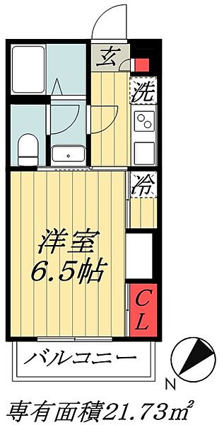 千葉県市川市湊新田２丁目(賃貸マンション1K・3階・21.73㎡)の写真 その2